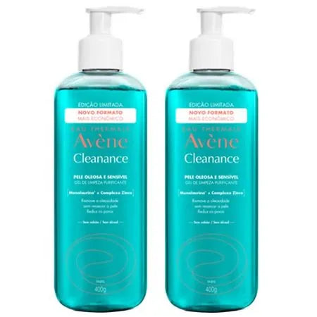 Avène Cleanance Kit com 2 Unidades – Gel de Limpeza Facial – 400g Kit